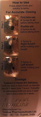 Naso B12 Bottle Of 2.3ml Nasal Spray