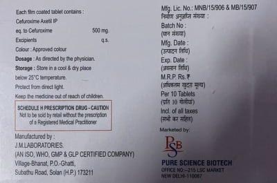 Rotocef 500mg Strip Of 10 Tablets