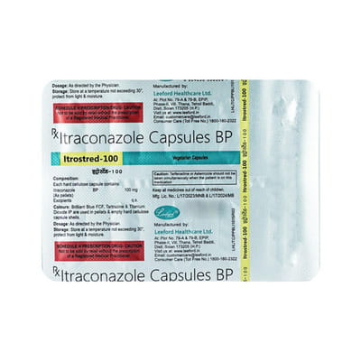 Itrostred 100mg Strip Of 10 Capsules
