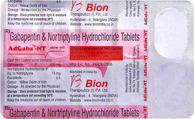 Adgaba Nt Strip Of 10 Tablets