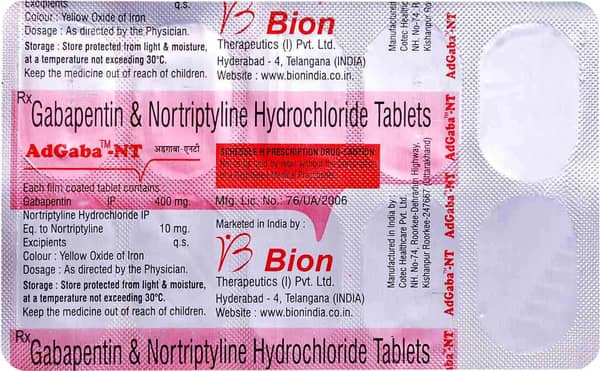 Adgaba Nt Strip Of 10 Tablets
