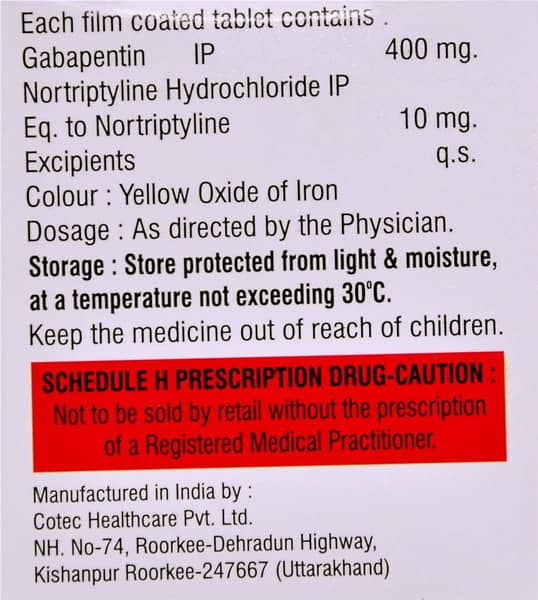 Adgaba Nt Strip Of 10 Tablets