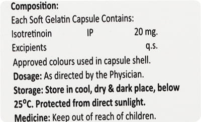 Isokon 20mg Strip Of 10 Capsules