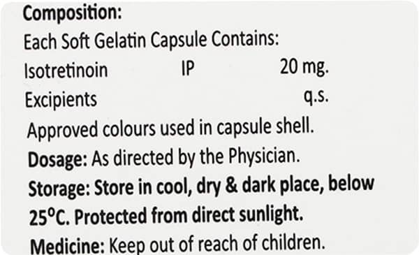 Isokon 20Mg Strip Of 10 Capsules