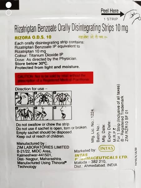Rizora Ods 10Mg Strips 1'S