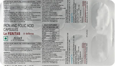 Le Feritas Strip Of 10 Capsules