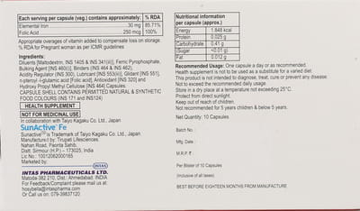 Le Feritas Strip Of 10 Capsules