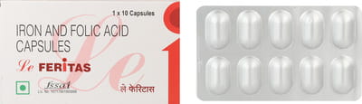 Le Feritas Strip Of 10 Capsules