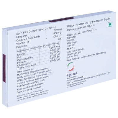 Optiqmega Hd Strip Of 10 Tablets