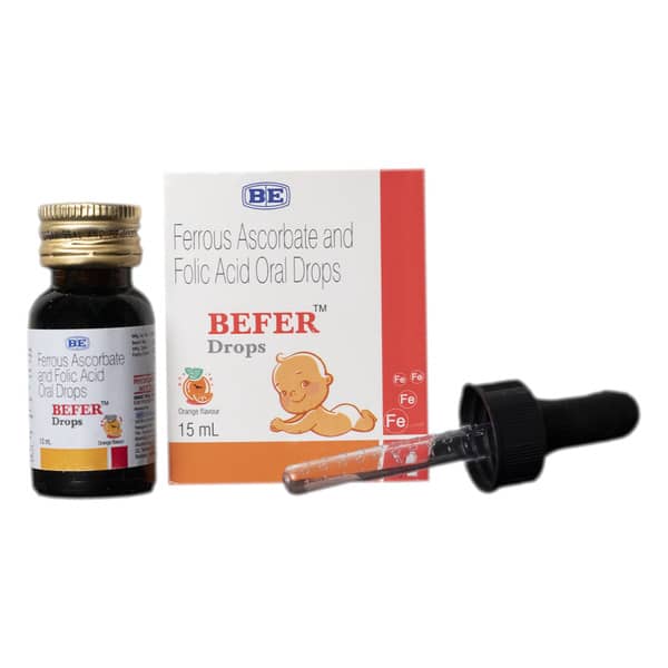 Befer Orange Flavour Bottle Of 15ml Oral Drops