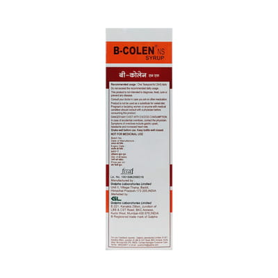 B Colen Ns Lemon Sweet Orange Vanilla Flavour Bottle Of 200ml Syrup