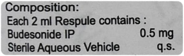 Budohale 0.5mg 2ml Pack Of 5 Respules