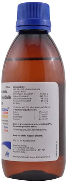Pegicol Liquid Orange Flavour Solution 200ml