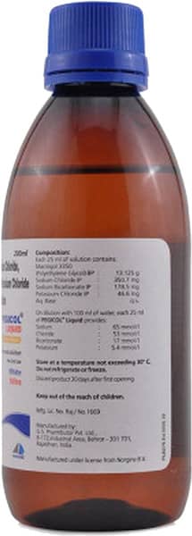 Pegicol Liquid Orange Flavour Solution 200ml