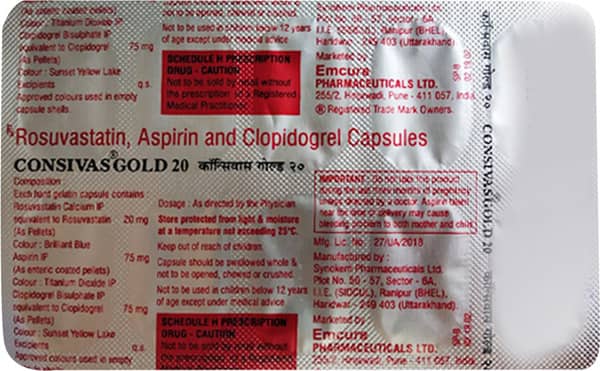 Consivas Gold 20Mg Strip Of 10 Capsules