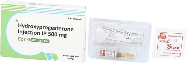 Cor 9 500mg Ampoule Of 2ml Solution For Injection