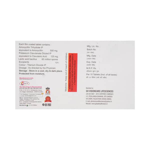 Ecoclav Duo Lb Strip Of 10 Tablets