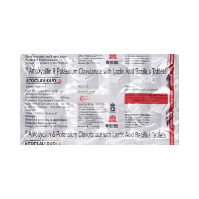 Ecoclav Duo Lb Strip Of 10 Tablets
