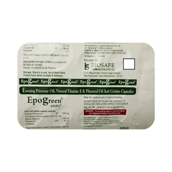 Epogreen Strip Of 15 Capsules