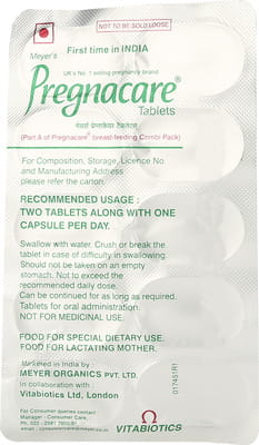 Pregnacare Breastfeeding Combi Pack Tab 20'S Capsules 10'S