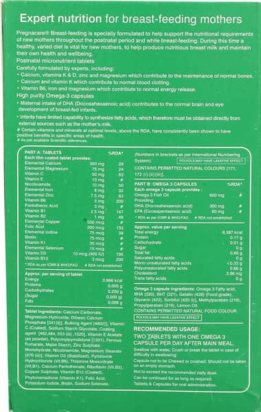 Pregnacare Breastfeeding Combikit Of 30 Capsules & Tablets