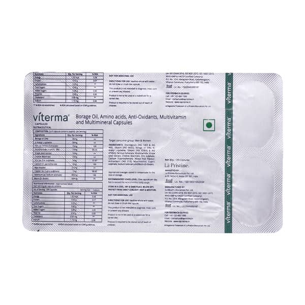 Viterma Strip Of 10 Capsules