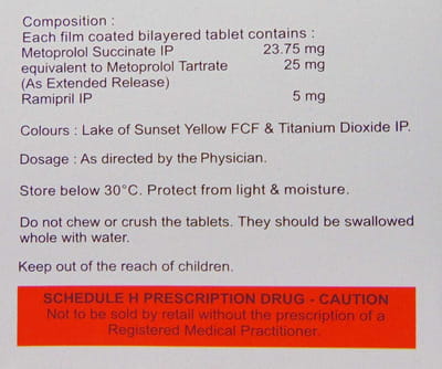 Met Xl R 25/5mg Strip Of 15 Tablets