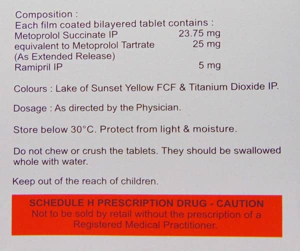 Met Xl R 25/5mg Strip Of 15 Tablets