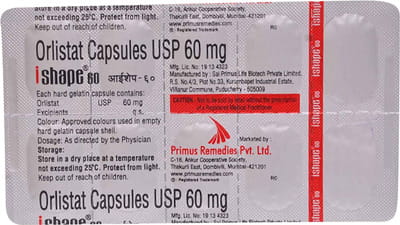 Ishape 60mg Strip Of 10 Capsules