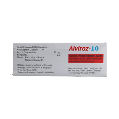 Alviroz 10mg Strip Of 10 Tablets