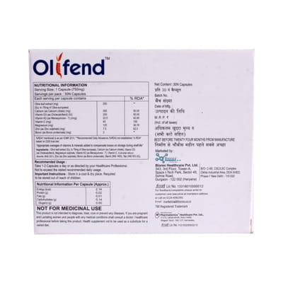 Olifend Strip Of 15 Capsules