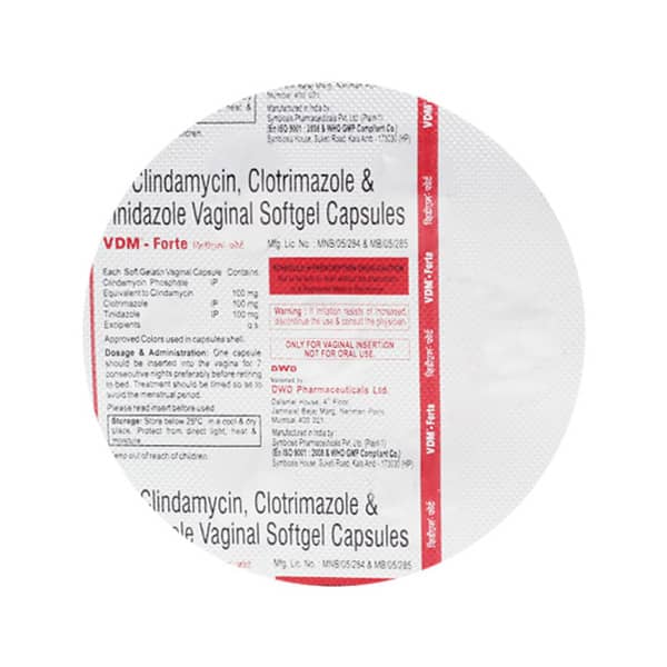 Vdm Forte Strip Of 7 Vaginal Capsules