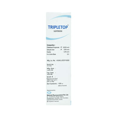 Tripletop Bottle Of 100ml Lotion