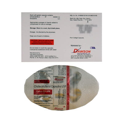 Osteo D3 60k Strip Of 4 Capsules