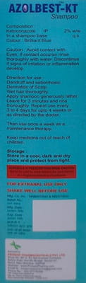 Azolbest Kt 2% Shampoo 100ml
