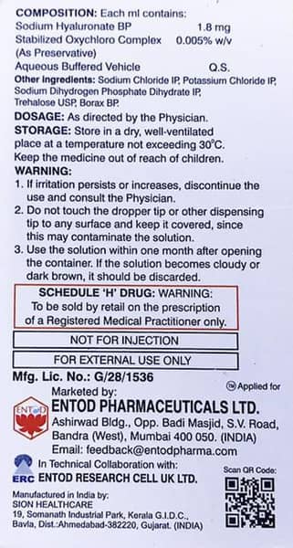 Theo Tears 0.18% Bottle Of 10ml Eye Drops