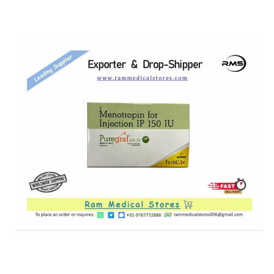 Puregraf 150iu Hp Dry Vial Of 1 Powder For Injection