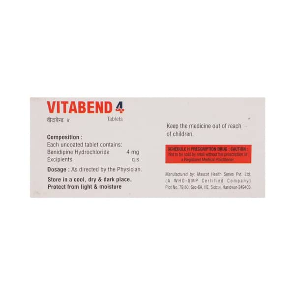 Vitabend 4Mg Strip Of 10 Tablets