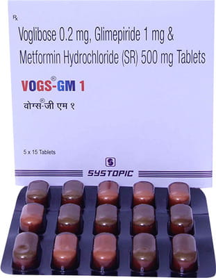 Vogs Gm 1mg Strip Of 15 Tablets