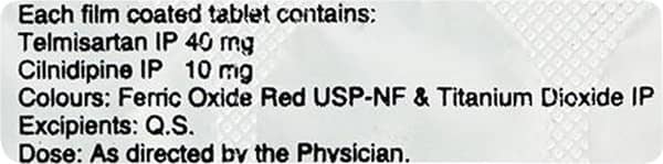 Cilny T 40Mg Strip Of 10 Tablets