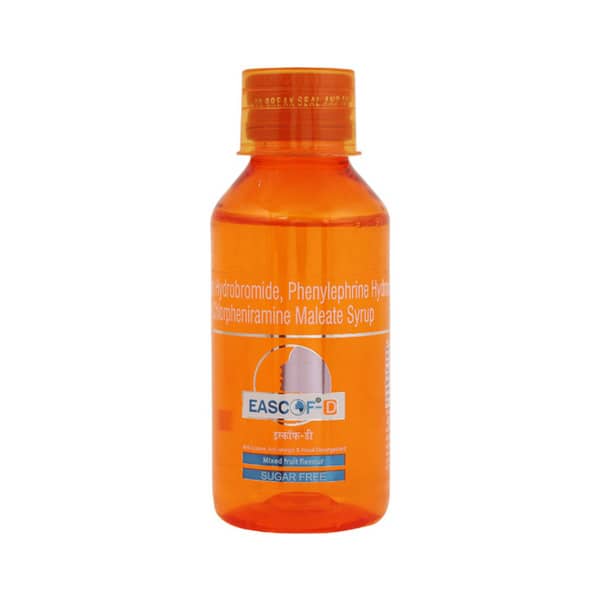 Eascof D Mixed Fruit Flavour Sugar Free 100Ml Bottle Of 100Ml Syrup