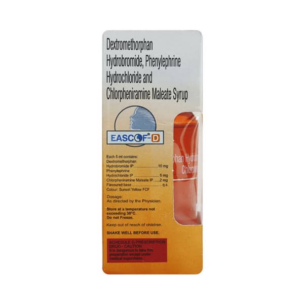 Eascof D Mixed Fruit Flavour Sugar Free 100Ml Bottle Of 100Ml Syrup
