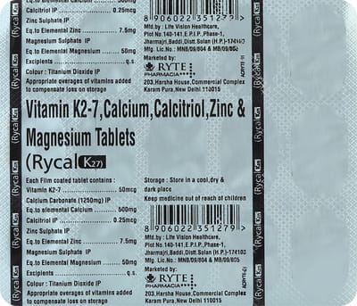 Rycal K27 Strip Of 15 Tablets