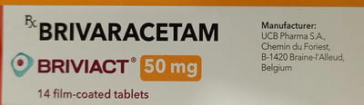 ब्रिविएक्ट 50एमजी 14 टैबलेट की स्ट्रिप
