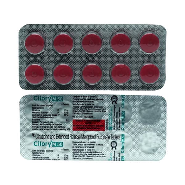 Cilory M 50mg Strip Of 10 Tablets