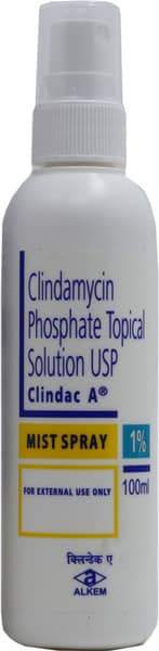 Clindac A 1% Bottle Of 100ml Mist Spray