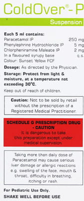 Coldover P Orange Flavour Bottle Of 60ml Suspension