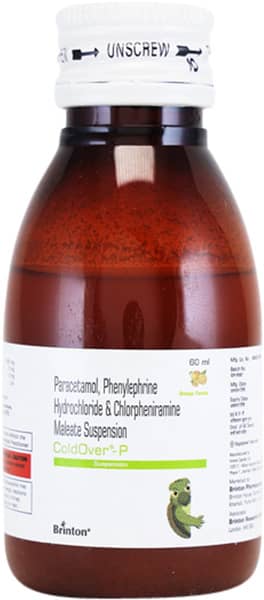 Coldover P Orange Flavour Bottle Of 60ml Suspension