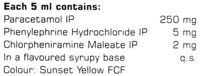 Coldover P Orange Flavour Bottle Of 60ml Suspension