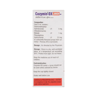 Cozymin Dx Junior Bottle Of 60ml Syrup